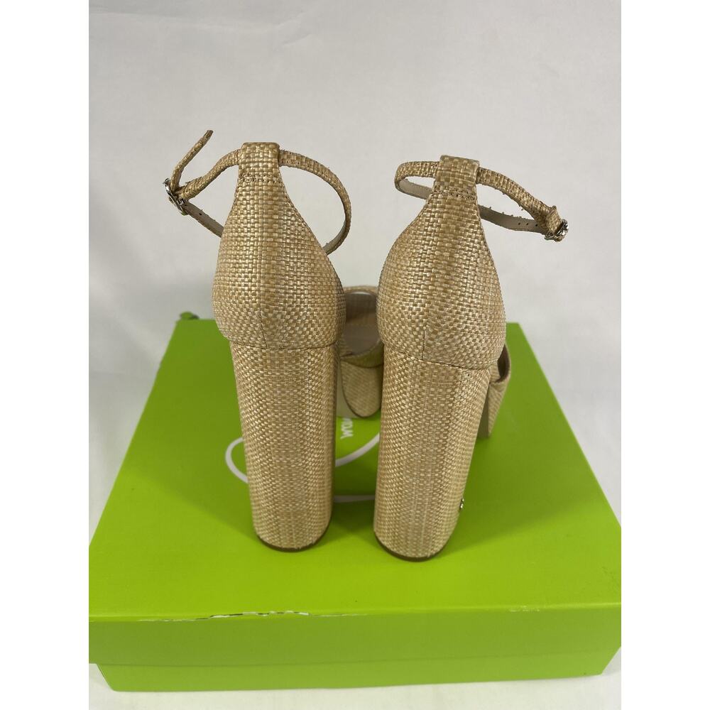 $160 Sam Edelman Kori Platform Shoes Women's SZ 10 Beechwood Bask Slide Sandals - Picture 8 of 11